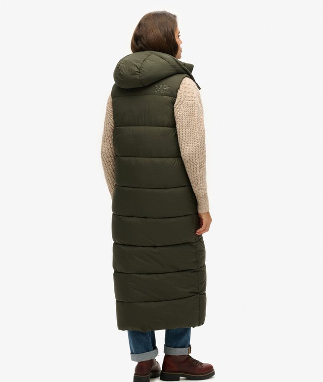 Superdry Hooded Ripstop Longline Gilet