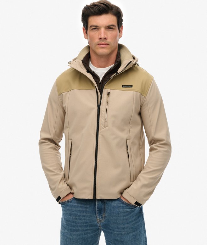 superdry Hooded Soft Shell Trekker Jacket