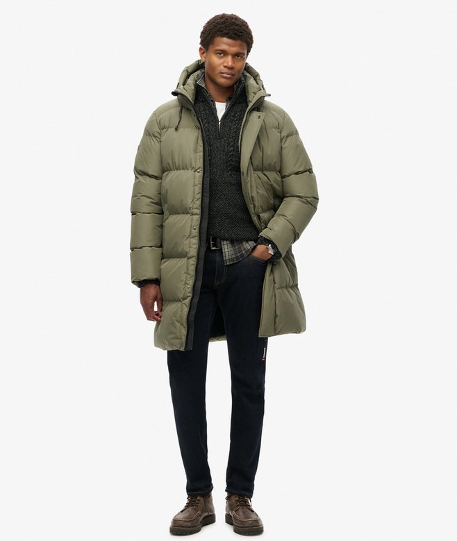 superdry Hooded Sports Puffer Coat