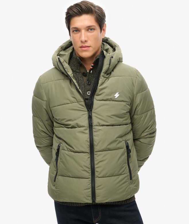 Superdry Hooded Sports Puffer Jacket