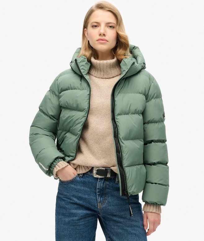 superdry Hooded Sports Puffer Jacket