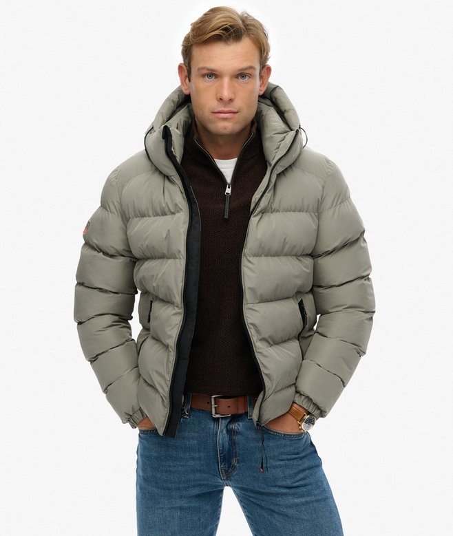 superdry Hooded Sports Puffer Jacket