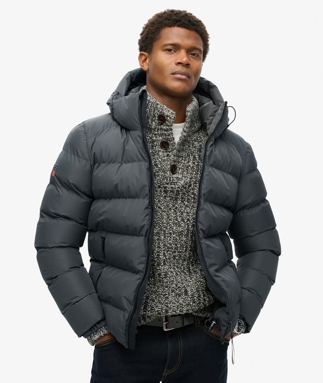 superdry Hooded Sports Puffer Jacket