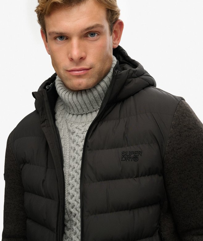 Superdry Hooded Storm Knit Hybrid Jacket
