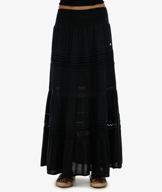 Superdry Ibiza Lace Mix Maxi Skirt