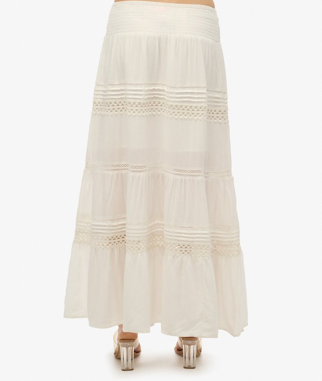 Superdry Ibiza Lace Mix Maxi Skirt