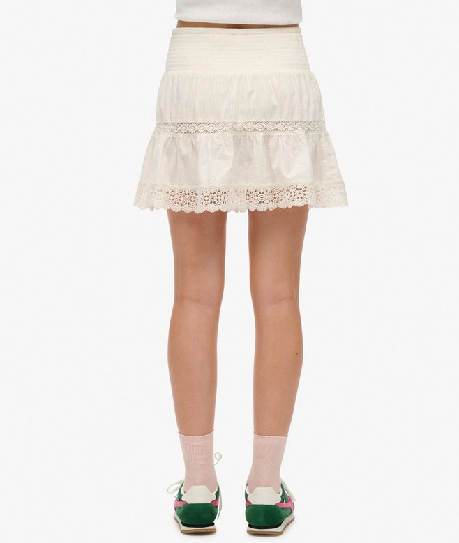 Superdry Ibiza Lace Mix Mini Skirt