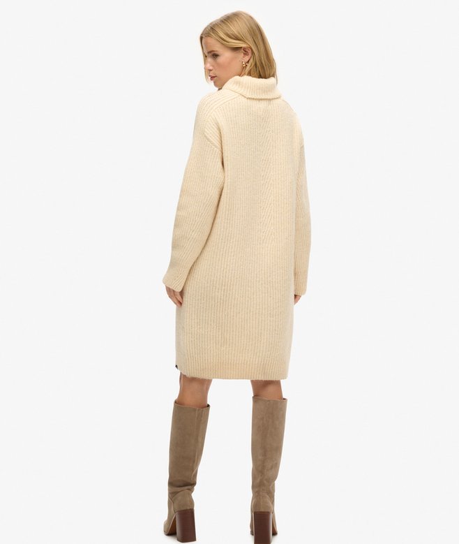 Superdry Knitted Roll Neck Jumper Dress