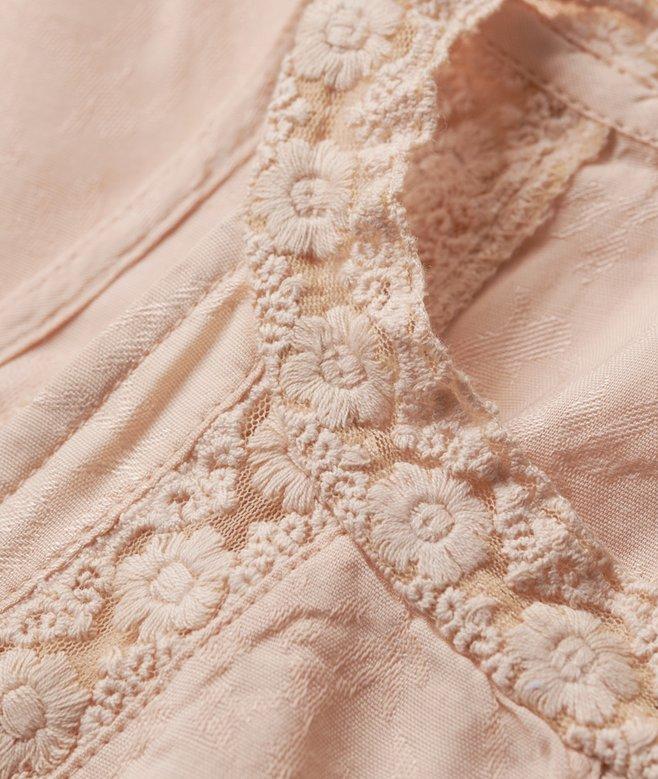 Superdry Lace Sleeveless High Neck Top