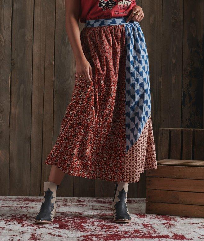 superdry Limited Edition Dry Printed Midi Skirt