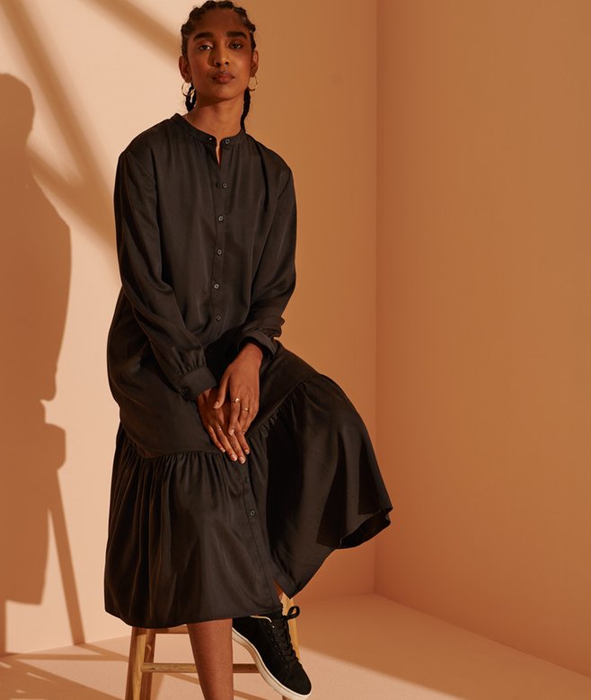 superdry Limited Edition Tiered Shirt Dress