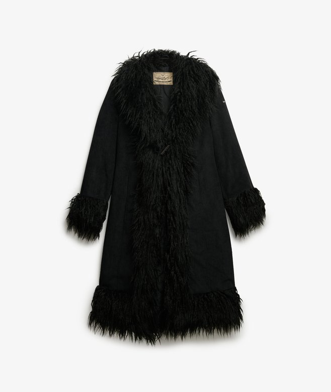 superdry Long Afghan Coat