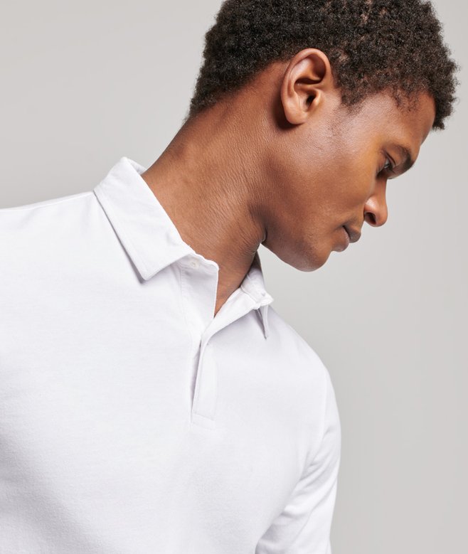Superdry Long Sleeve Jersey Polo Shirt
