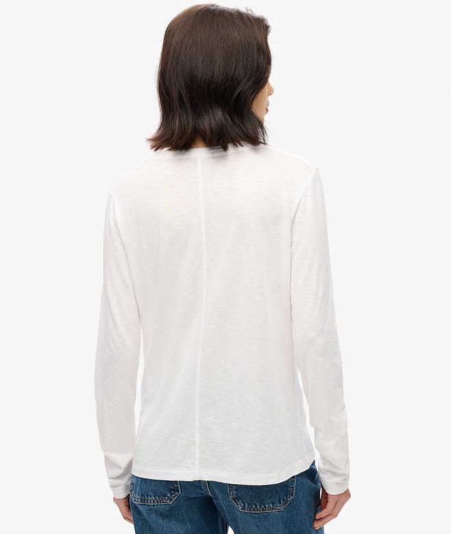 Superdry Long Sleeve Jersey V-Neck Top