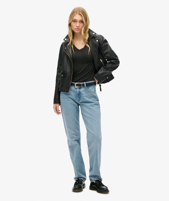 Superdry Long Sleeve Jersey V-Neck Top
