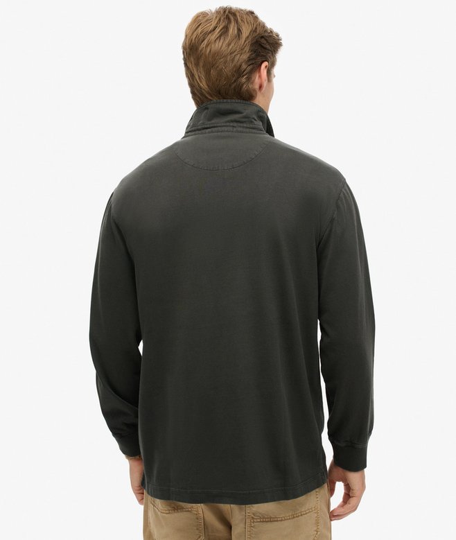 Superdry Long Sleeved Contrast Stitch Rugby Shirt