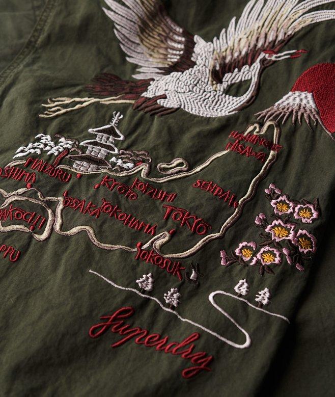 Superdry Low Rise Embroidered Cargo Pants