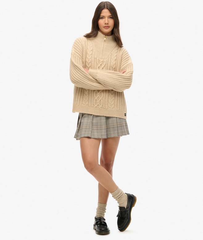 Superdry Low Rise Pleated Mini Skirt