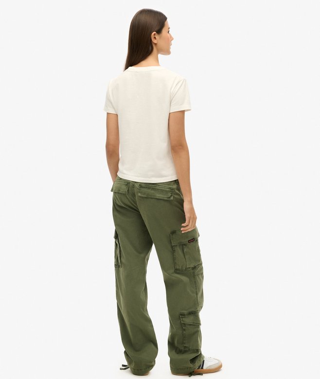 Superdry Low Rise Straight Cargo Pants