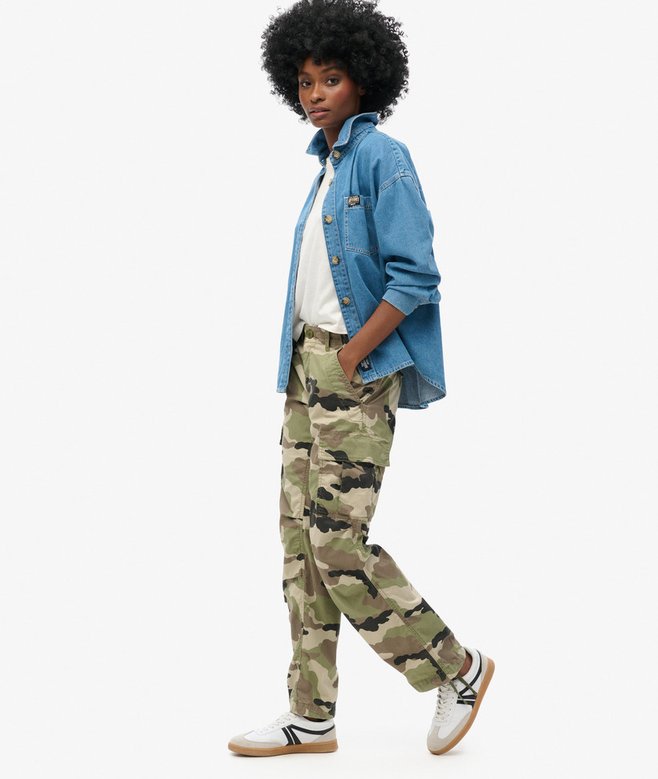 Superdry Low Rise Straight Cargo Pants