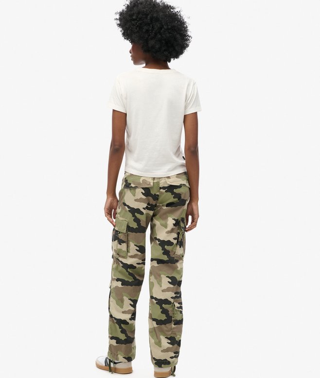 Superdry Low Rise Straight Cargo Pants