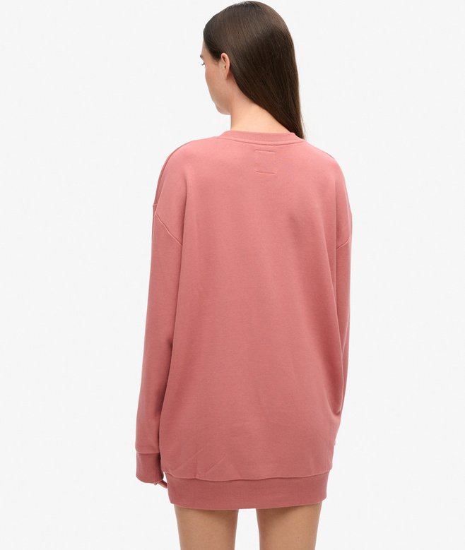 Superdry Luxe Metallic Logo Sweat Dress