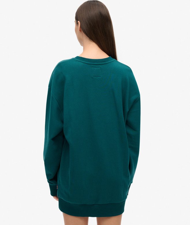 Superdry Luxe Metallic Logo Sweat Dress