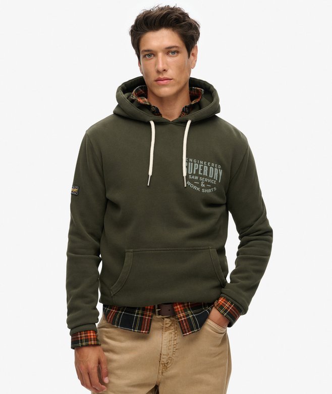 superdry Machined Goods Workwear Hoodie