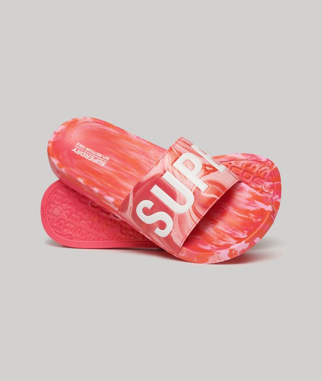 superdry Marble Pool Sliders