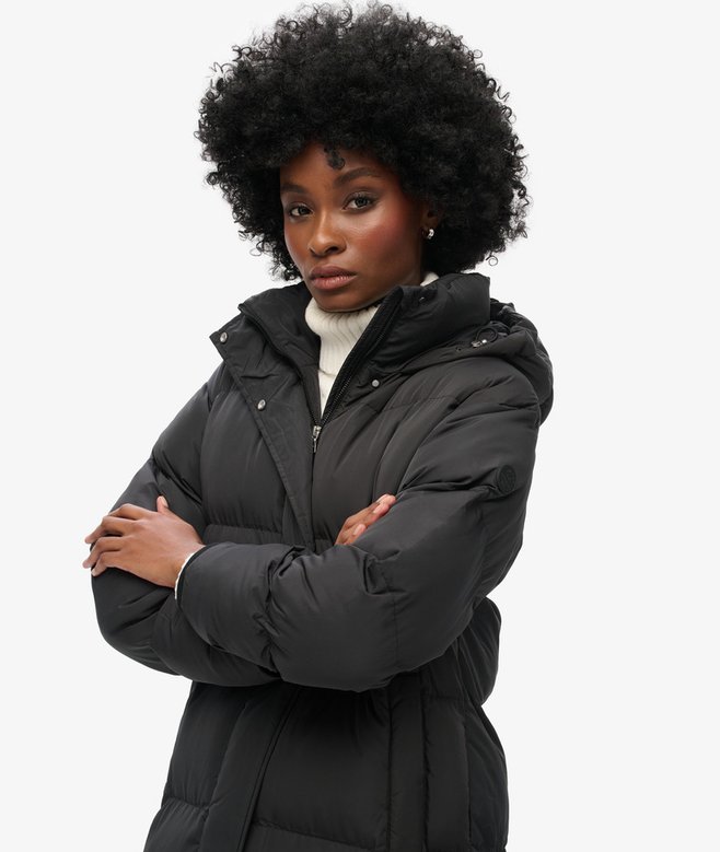 Superdry Maxi Hooded Puffer Coat