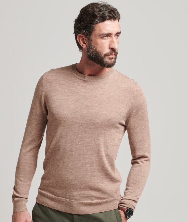 superdry Merino Crew Neck Jumper
