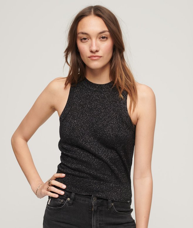 Superdry Merino Crew Neck Knit Vest Top