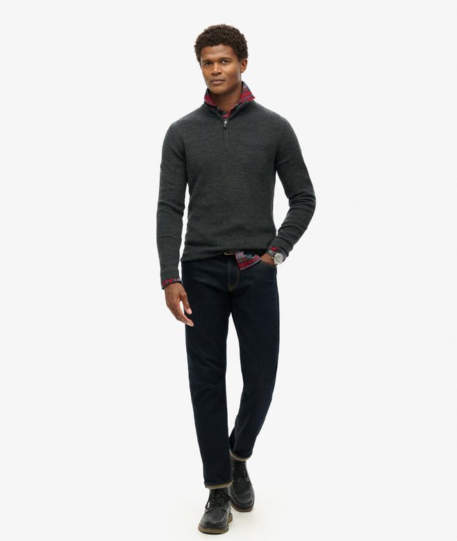 Superdry Merino Half Zip Jumper
