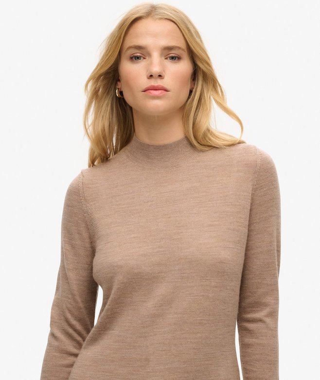 Superdry Merino Long Sleeve Knit Dress