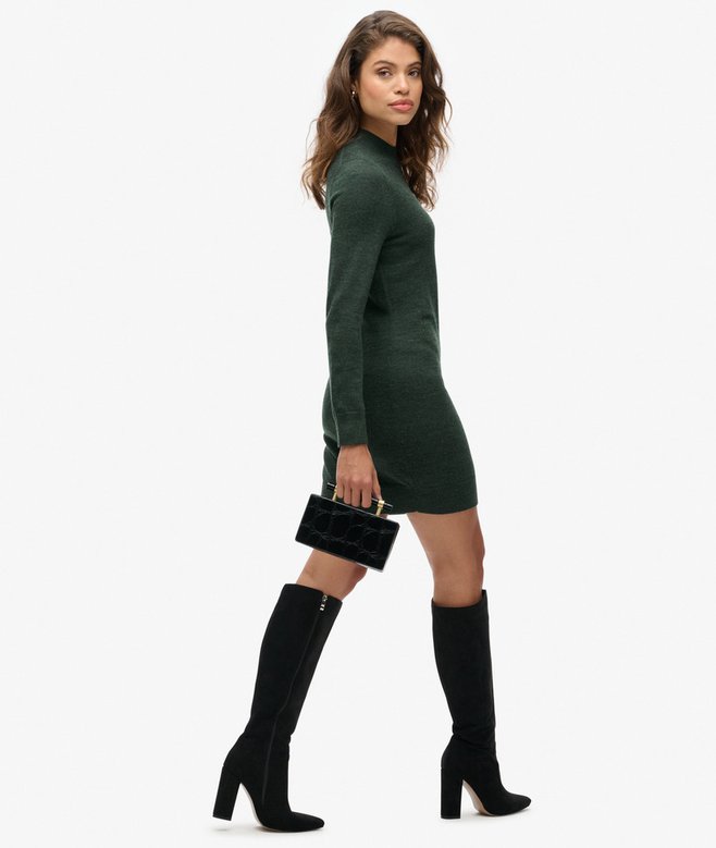Superdry Merino Long Sleeve Knit Dress