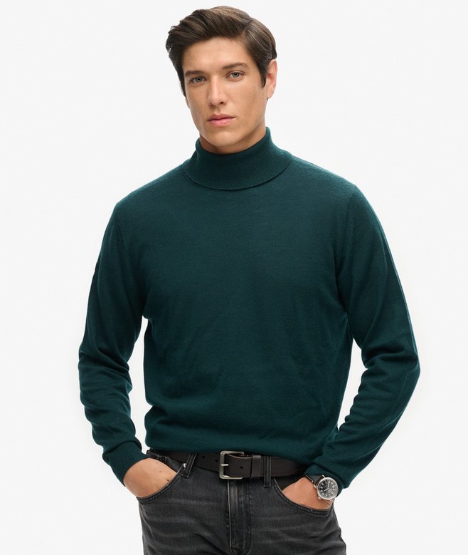 superdry Merino Roll Neck Jumper