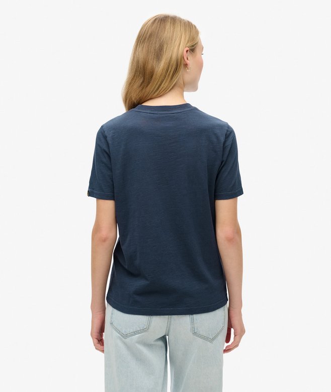 Superdry Metallic Logo Relaxed T-Shirt