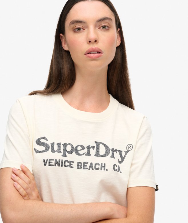 Superdry Metallic Venue Relaxed T-Shirt