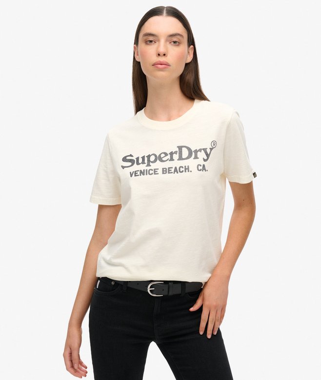 superdry Metallic Venue Relaxed T-Shirt