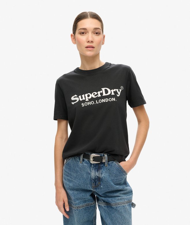 superdry Metallic Venue Relaxed Tee