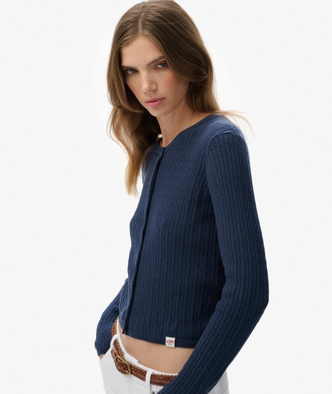 superdry Micro Cable Cardigan