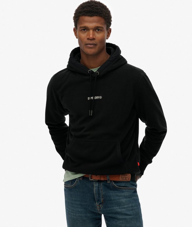 superdry Micro Logo Fleece Hoodie