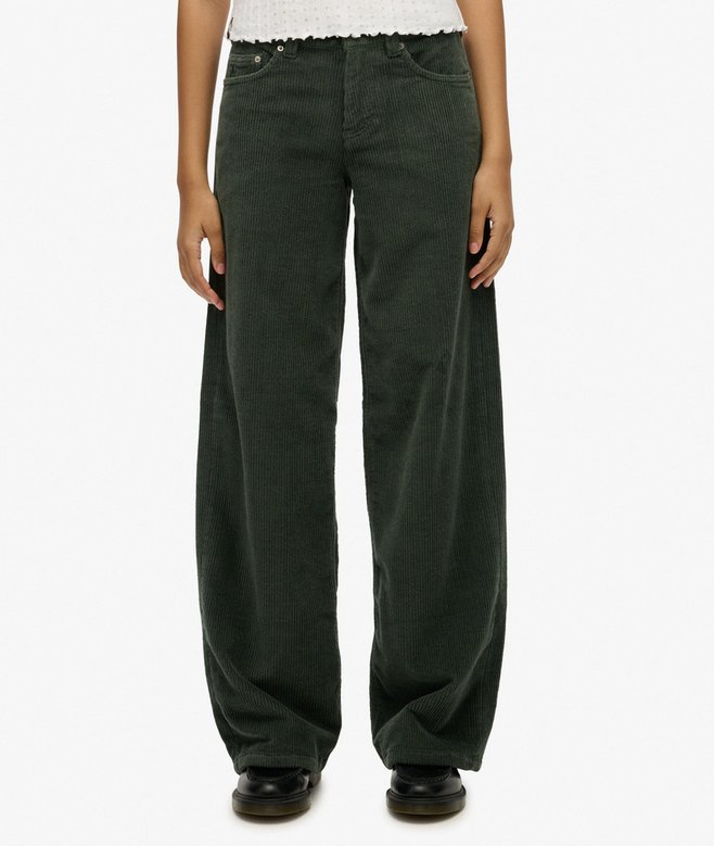 Superdry Mid Rise Baggy Jumbo Cord Pants