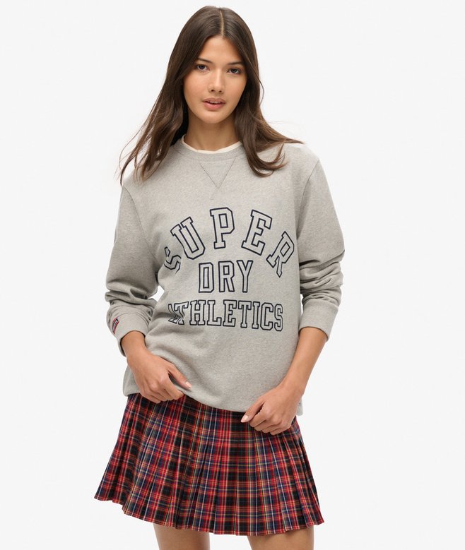 superdry Mid Rise Check Mini Skirt