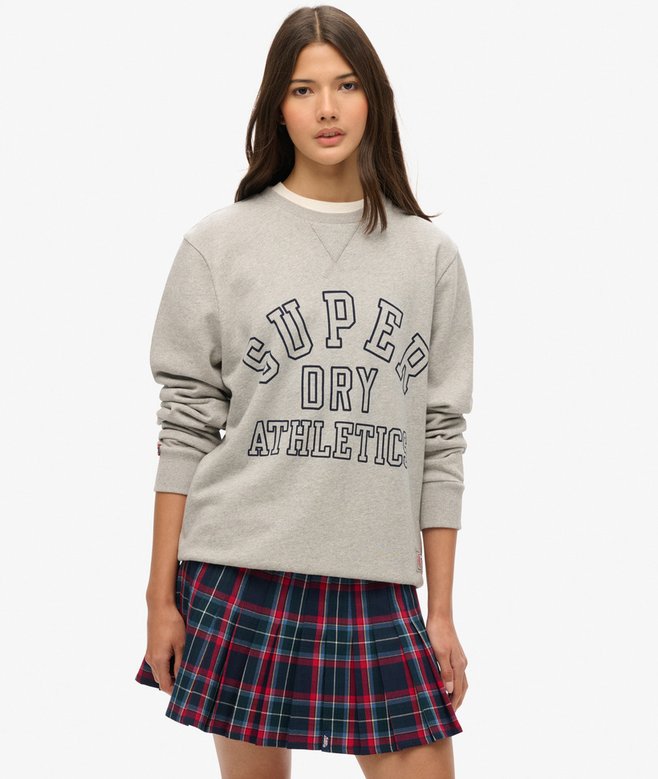 superdry Mid Rise Check Mini Skirt