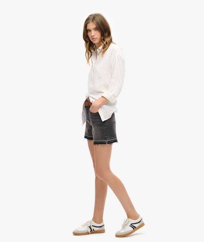 Superdry Mid Rise Cut Off Short