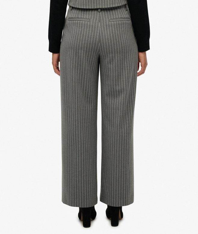Superdry Mid Rise Pinstripe Trousers