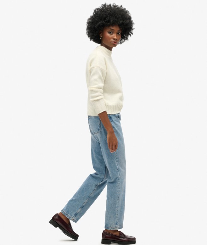 Superdry Mid Rise Straight Leg Jean