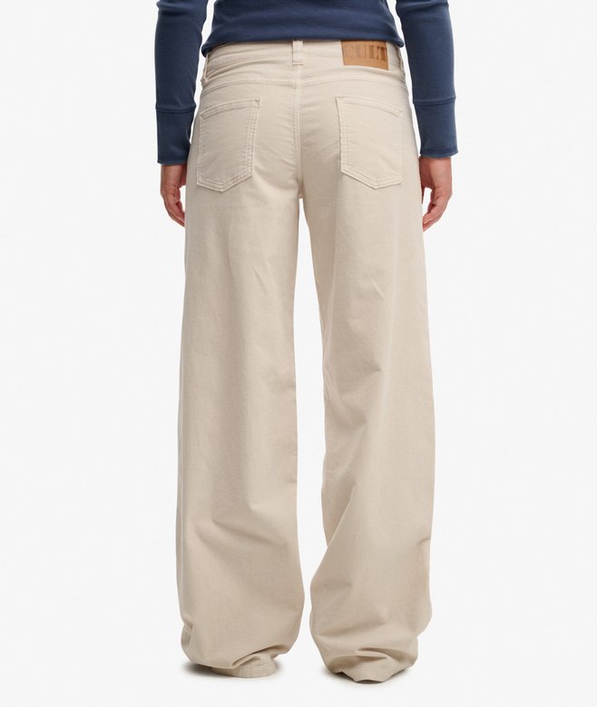 Superdry Mid Waist Baggy Mini Cord Pants