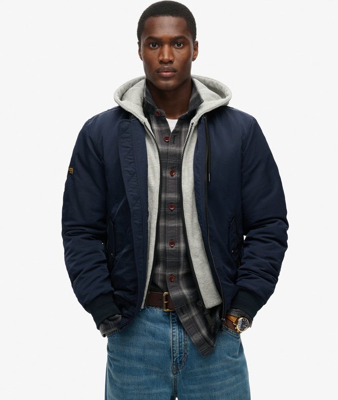 superdry Military Hooded MA1 Jacket